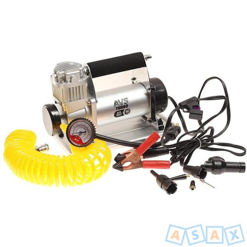 Компрессор автомобильный 90л/мин. 10атм. 30А 12V на клеммы АКБ Turbo AVS