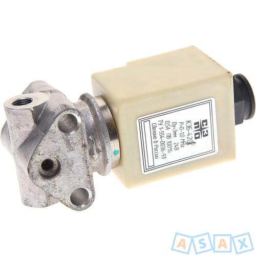 Клапан электромагнитный МАЗ 24V КЭБ 420 С в сборе (байонетный разъем) СЭПО